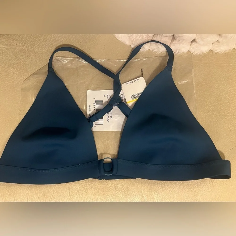 NWT Free People Intimately Oh Scuba Bralette Dark Teal - M